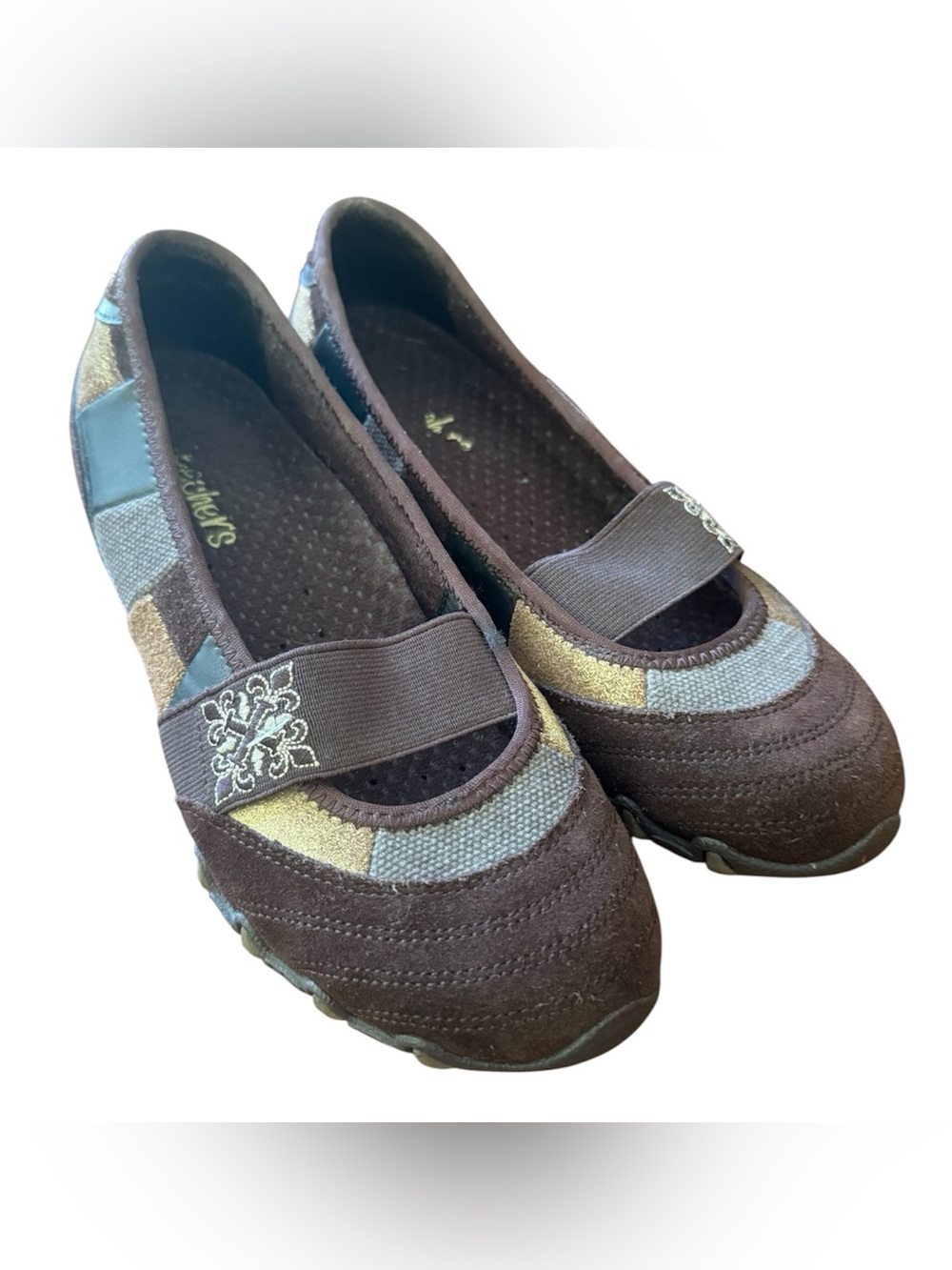 Skechers Women’s Bikers Patch Leather Chocolate Size 6.5 Walking Sneaker